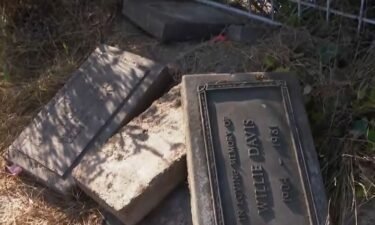 Celestina  Bishop is once again dealing with vandals targeting headstones. The Los Angeles County Sheriff's Department arrived at the scene this evening to take note of the situation.