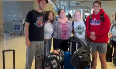 Phillies fans poured into Philadelphia International Airport on June 5 en route to London ahead of the MLB London Series against the New York Mets.