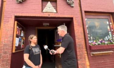 Dana Scott is one of the owners of Nietzsche's on Allen Street. She opened her bar early on Monday for those who wanted to share stories about The Old Pink "Everyone has been to The Pink