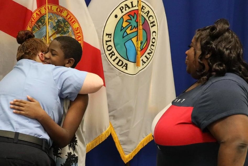 <i>Palm Beach County Fire Rescue via CNN Newsource</i><br/>A 12-year-old boy was honored as a 