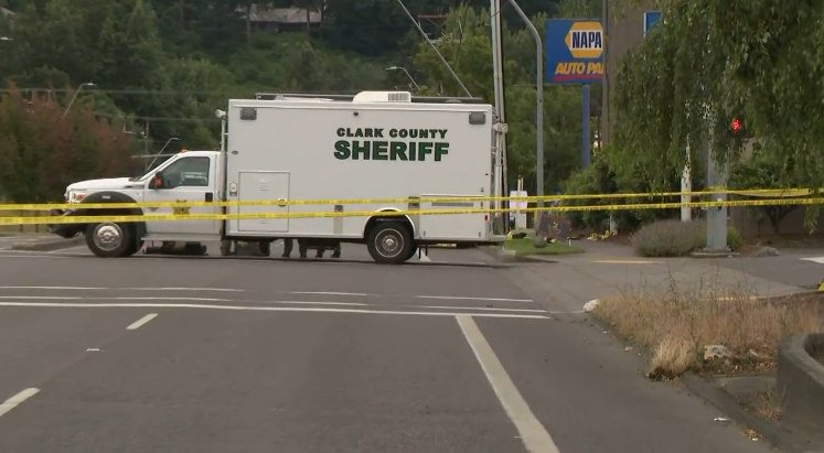 Scene of fatal officer-involved shooting in Vancouver, Wash., early Monday
