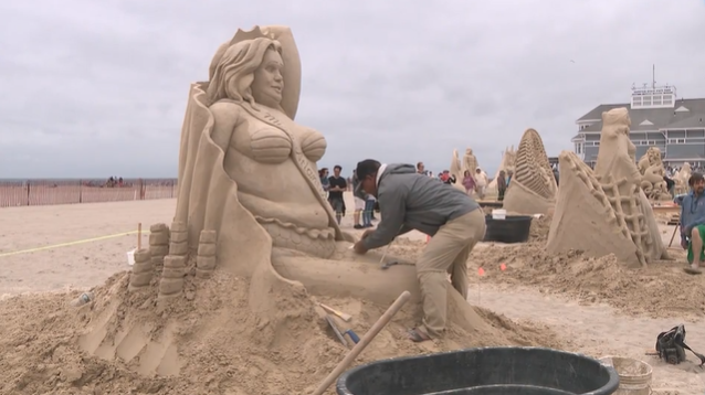 <i>WCVB via CNN Newsource</i><br/>Nearly a dozen sculptors competed for a $25