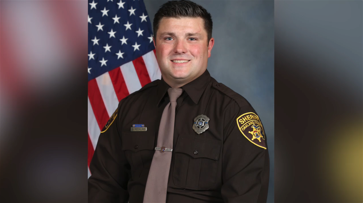 <i>Oakland County Sheriff's Office/WXYZ via CNN Newsource</i><br/>Brad Reckling was shot and killed in the line of duty while searching for a stolen car