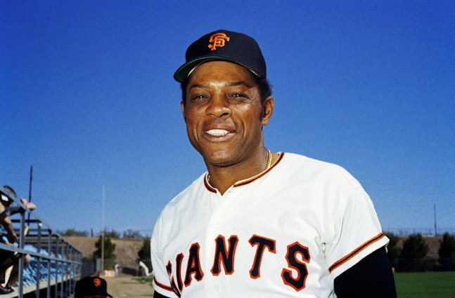New York Giants' Willie Mays poses for a photo during baseball spring training in 1972. Mays, the electrifying “Say Hey Kid” whose singular combination of talent, drive and exuberance made him one of baseball’s greatest and most beloved players, has died. He was 93