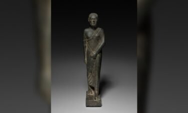 A stone figure standing just under two feet tall will soon be returned to Libya.