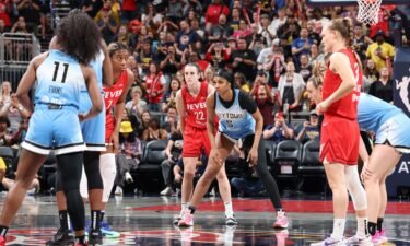 Angel Reese and Caitlin Clark met for the first time in their WNBA careers.
