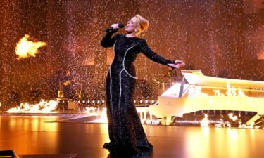 Adele performs as part of her Weekends with Adele Las Vegas Residency at The Colosseum at Caesars Palace in January. She's making it clear that hateful comments are not tolerated at her concerts.