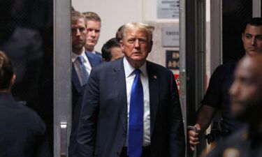 Former President Donald Trump is seen during his criminal trial in New York City on May 30.