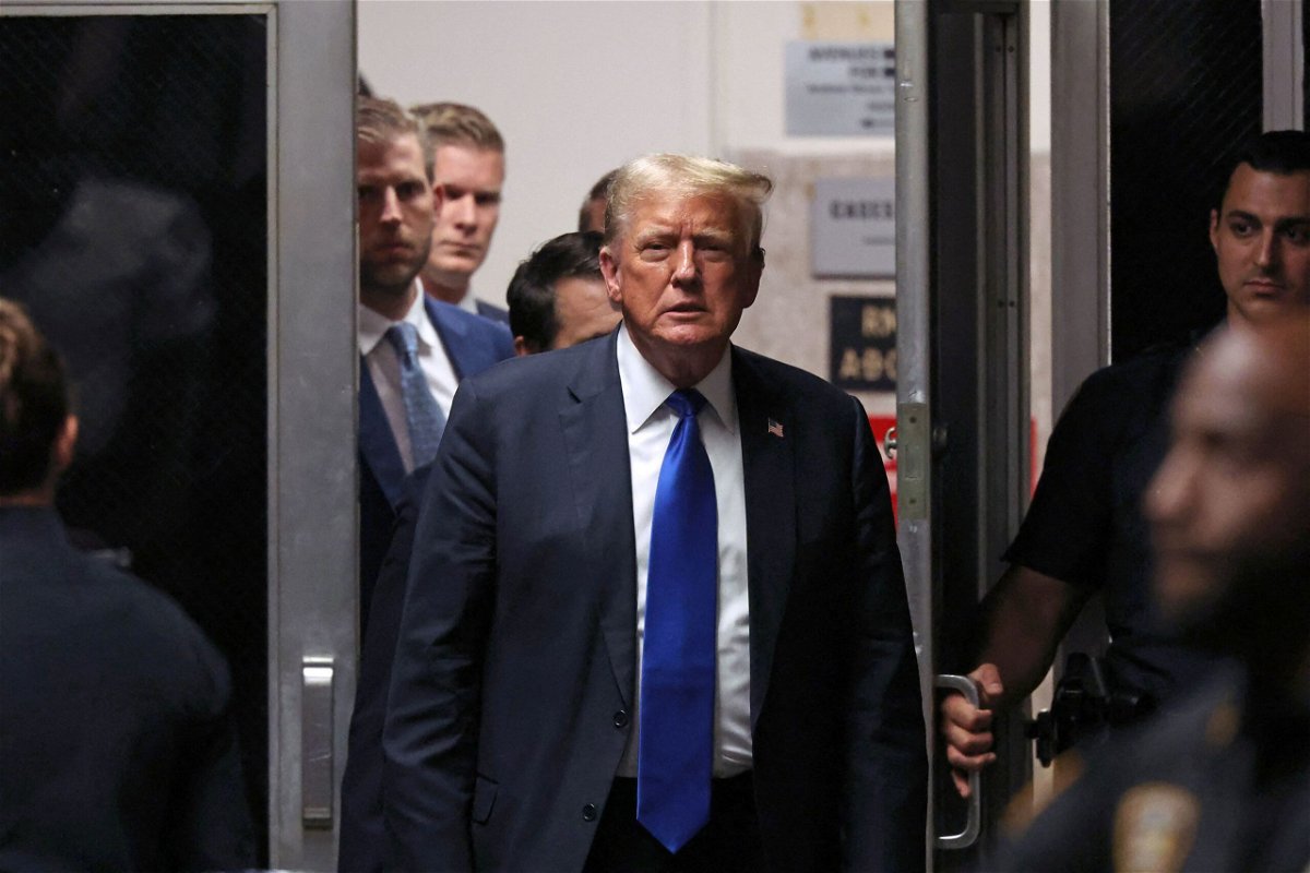 <i>Michael M. Santiago/AFP/Getty Images via CNN Newsource</i><br/>Former President Donald Trump is seen during his criminal trial in New York City on May 30.