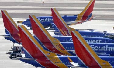 Southwest Airlines Boeing 737 jetliners at gates at Harry Reid International Airport in Las Vegas on March 1. Elliott Investment Management announced on June 10 it has taken a $1.9 billion stake in Southwest Airlines.