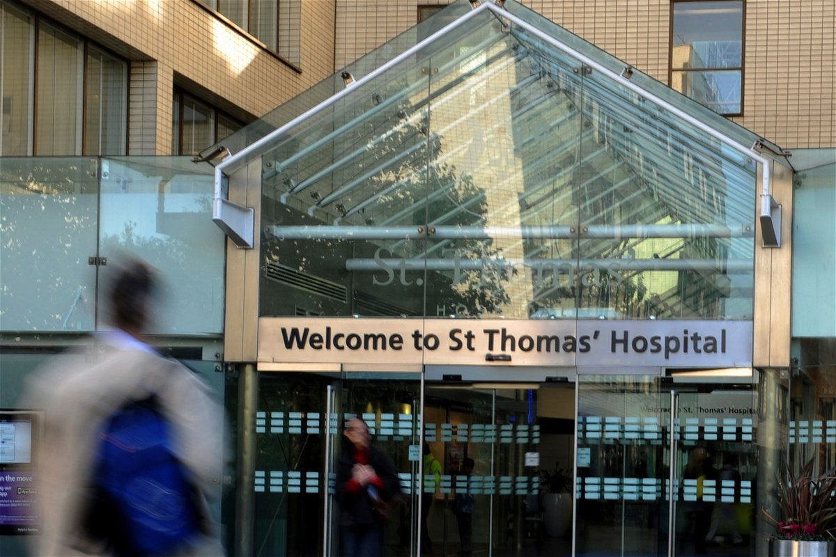 <i>Georgie Gillard/AP/File via CNN Newsource</i><br/>St Thomas' Hospital in London is one of the institutions affected by the cyberattack.