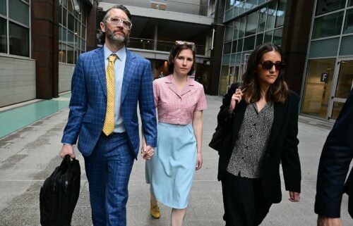 An Italian court has upheld Amanda Knox’s final remaining conviction. Knox is seen here arriving at the Florence court with her husband on June 5.