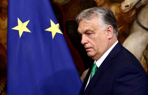 Hungarian Prime Minister Viktor Orban at Palazzo Chigi