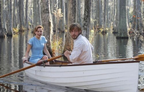 Rachel McAdams and Ryan Gosling are seen here in "The Notebook."