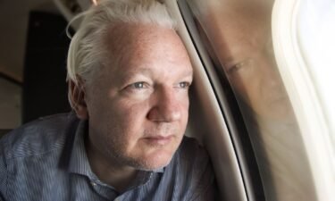 A photo of Julian Assange shared by Wikileaks on X