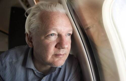 A photo of Julian Assange shared by Wikileaks on X