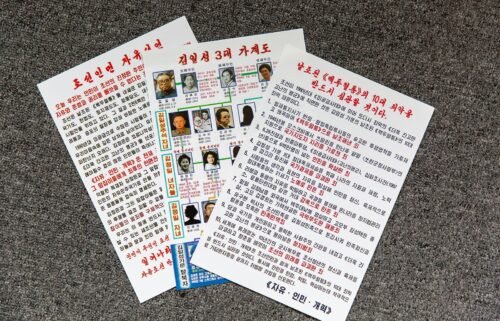 The leaflets include declarations of freedom for the North Korean people