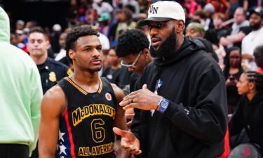 LeBron James has spoken of his desire to play in the NBA with his son
