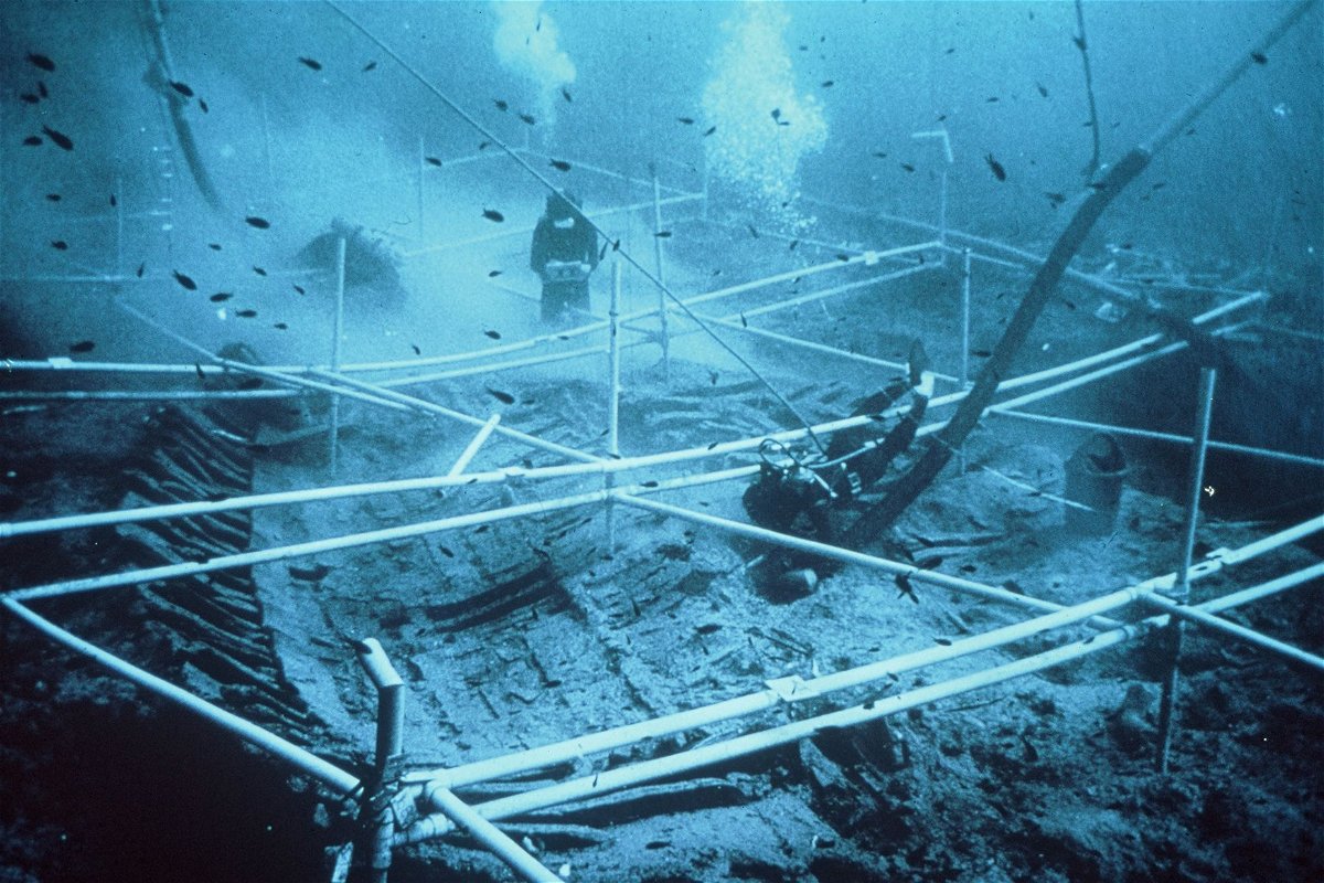 <i>Kyrenia Ship Excavation via CNN Newsource</i><br/>After the Kyrenia ship's discovery off the north coast of Cyprus in 1965