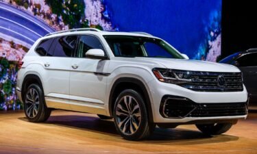 The 2021 Volkswagen Atlas SUV is presented at the Chicago Auto Show at McCormick Place in Chicago