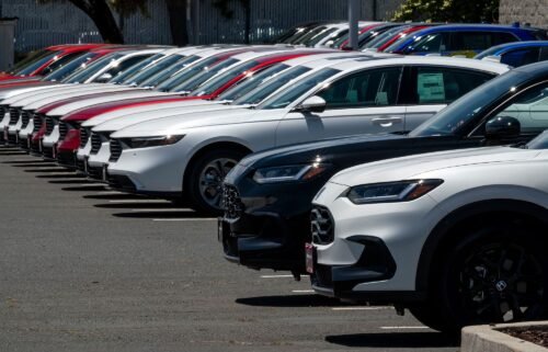 Vehicles for sale at an AutoNation Honda dealership in Fremont