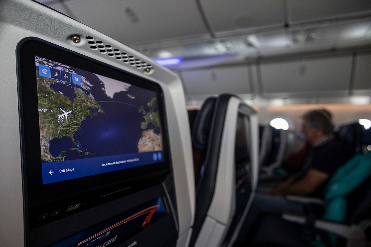 <i>Nicolas Economou/NurPhoto/Getty Images via CNN Newsource</i><br/>A new travel trend involves ditching all onboard entertainments except the flight map.