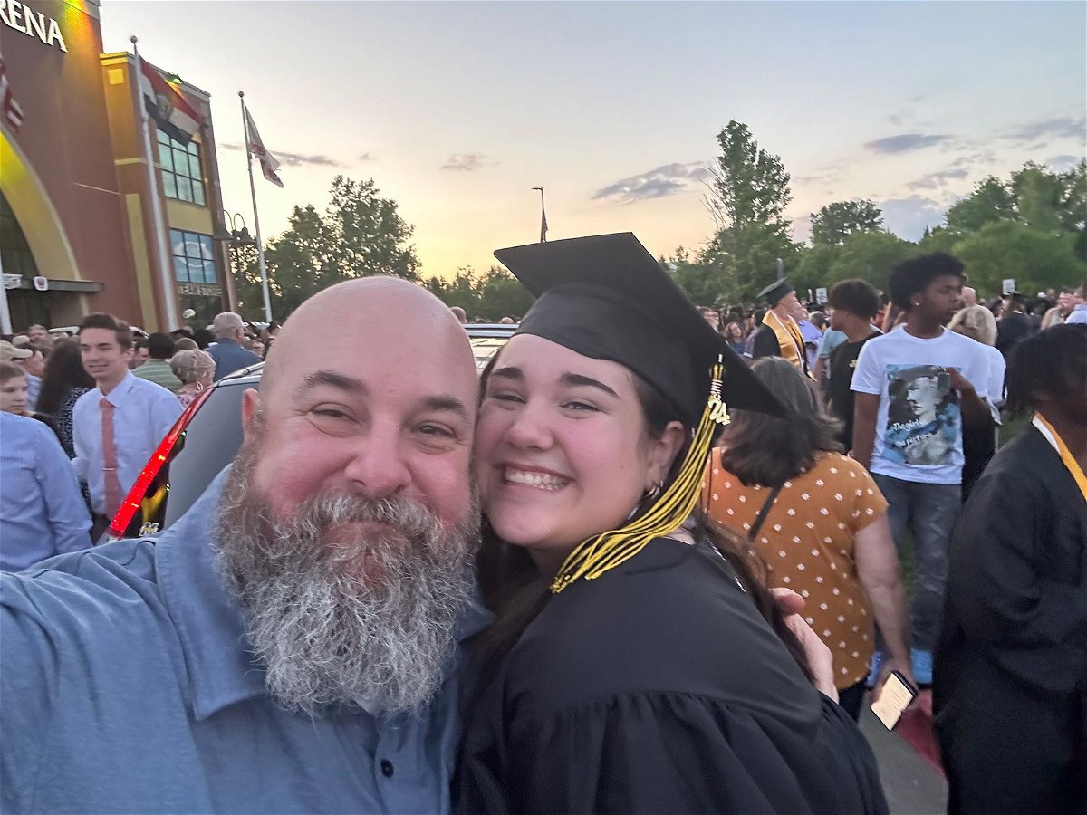 <i>Shannon Carpenter via CNN Newsource</i><br/>Carpenter describes his daughter's high school graduation in May in Lee's Summit as 