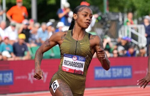 Richardson won her 200m heat at the US Olympic Trials in a time of 21.99.