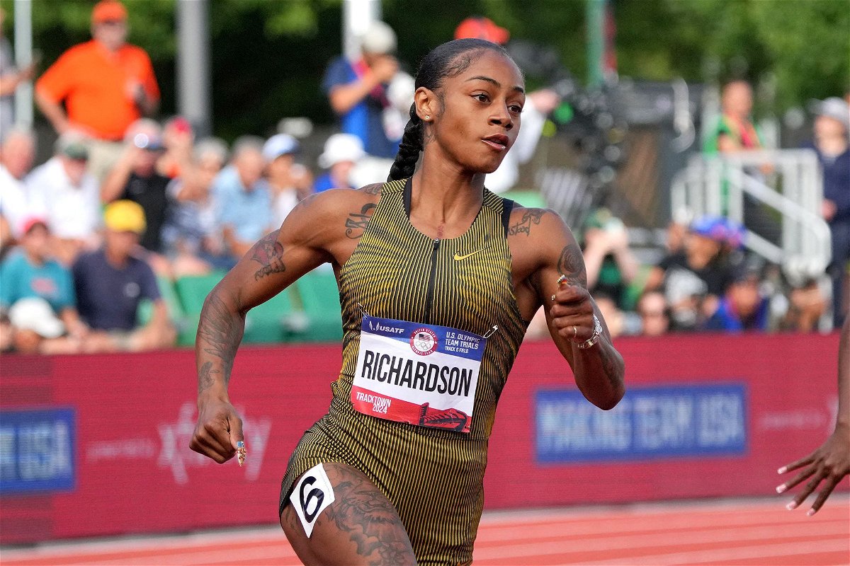 <i>Kirby Lee/USA TODAY Sports/Reuters via CNN Newsource</i><br/>Richardson won her 200m heat at the US Olympic Trials in a time of 21.99.