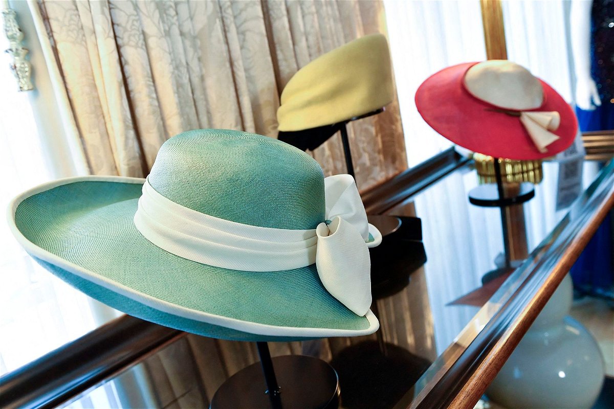 <i>Valerie Macon/AFP/Getty Images via CNN Newsource</i><br/>Several of Diana's hats were sold at the auction.