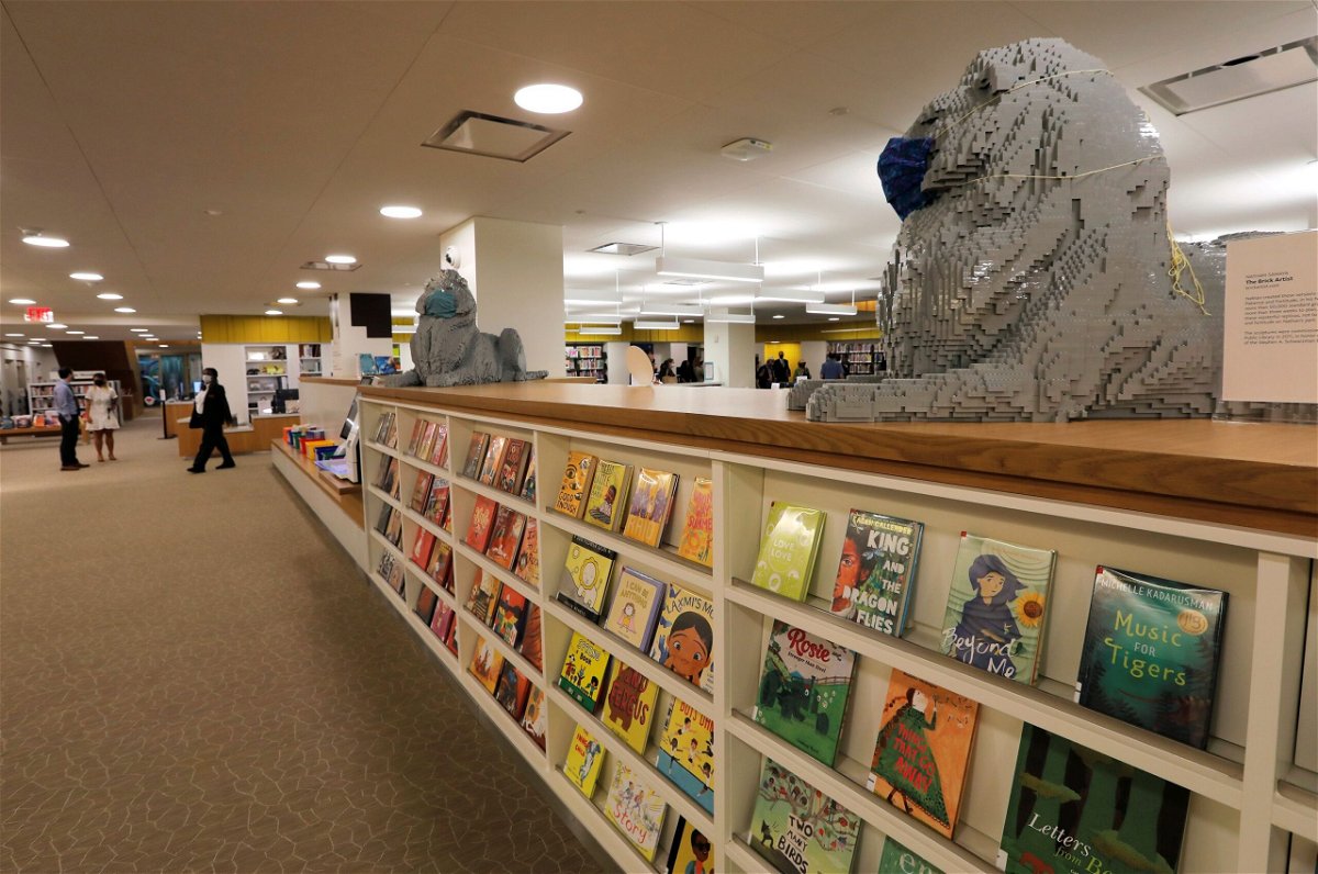 <i>Mike Segar/Reuters/File via CNN Newsource</i><br/>A view of the children's section in the interior of the New York Public Library's (NYPL) Stavros Niarchos Foundation Library