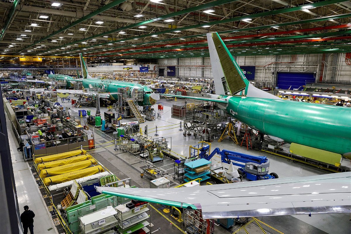 <i>Jason Redmond/Reuters via CNN Newsource</i><br/>The Boeing 737 factory is seen here in Renton