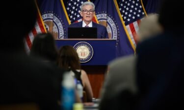 Federal Reserve Chair Jerome Powell is pictured in Washington