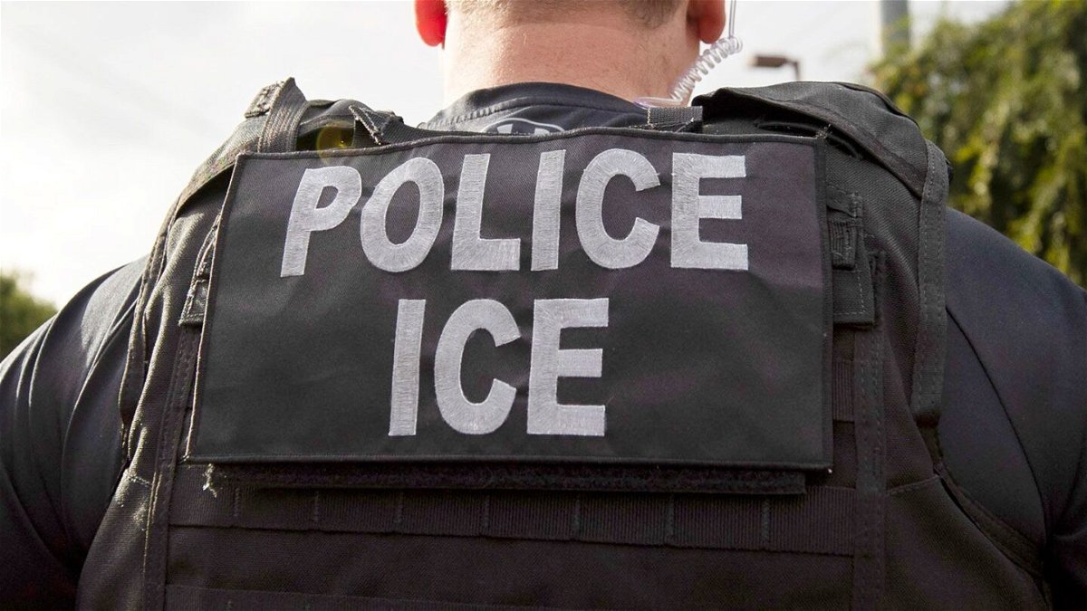 <i>Gregory Bull/AP/File via CNN Newsource</i><br/>A US Immigration and Customs Enforcement officer is seen in 2019.