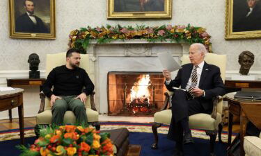 US President Joe Biden meets with Ukrainian President Volodymyr Zelenskiy at the White House
