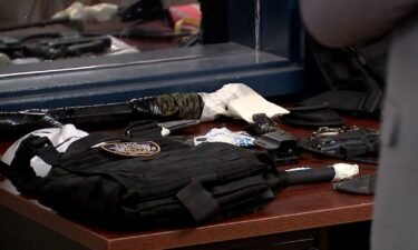 A man was found with a loaded gun and other weapons