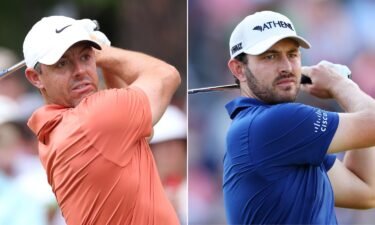 Rory McIlroy and Patrick Cantlay in action during the first round of the 124th US Open at Pinehurst Resort in North Carolina.