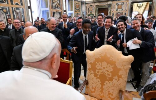 More than 100 comedians from around the world were at the Vatican.