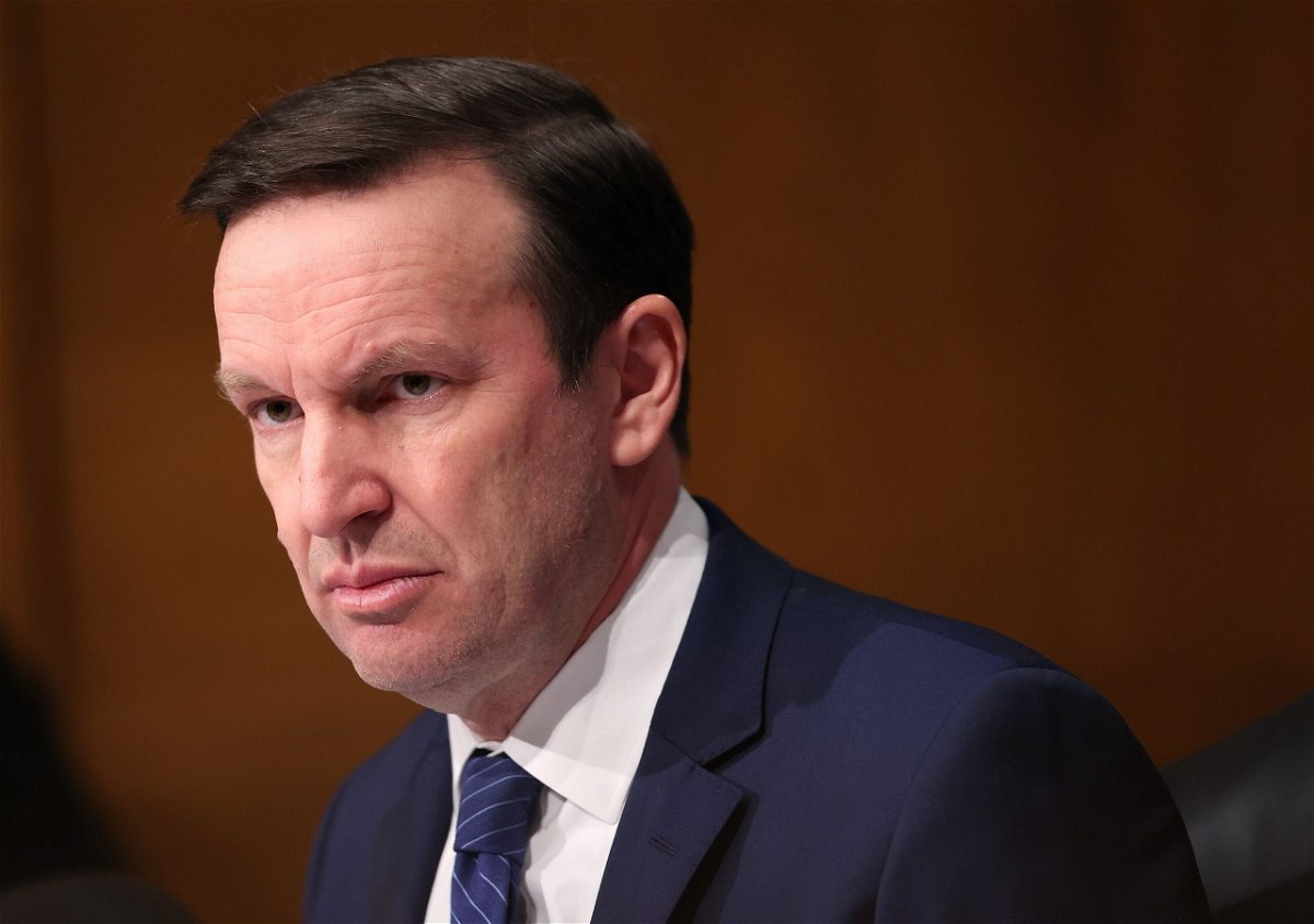 <i>Kevin Dietsch/Getty Images via CNN Newsource</i><br/>Democratic Sen. Chris Murphy said on June 16 that the Supreme Court is “readying to fundamentally rewrite the Second Amendment” after striking down a federal ban on bump stocks.
