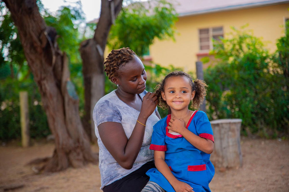 <i>Festo Lang/CNN via CNN Newsource</i><br/>Generica Namoru pictured with her five-year old daughter Nicole. Namoru says she was in a consensual relationship with a UK soldier but he has abandoned her and their child since leaving Kenya.