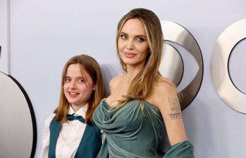Angelina Jolie and daughter Vivienne at the Tony Awards on June 16.