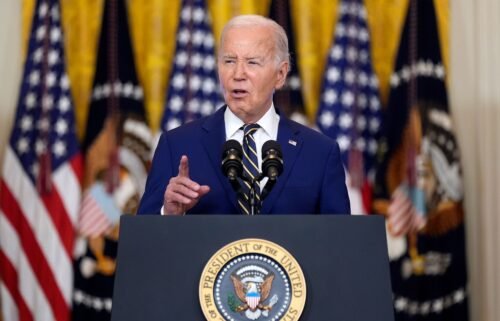 President Joe Biden speaks in the East Room of the White House on June 4. The Biden administration on June 18 will announce an executive action allowing certain undocumented spouses and children of US citizens to apply for lawful permanent residency.