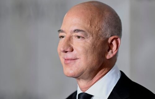 Jeff Bezos attends "The Lord Of The Rings: The Rings Of Power" World Premiere in Leicester Square in August 2022 in London