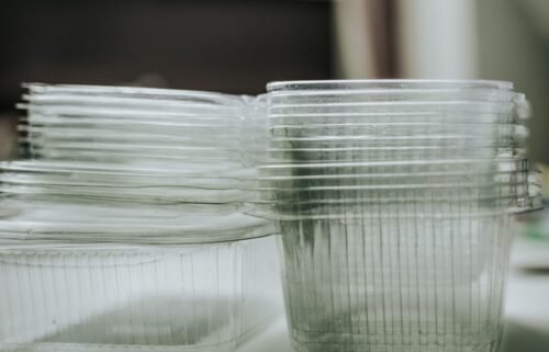 Microplastics form when larger plastics break down