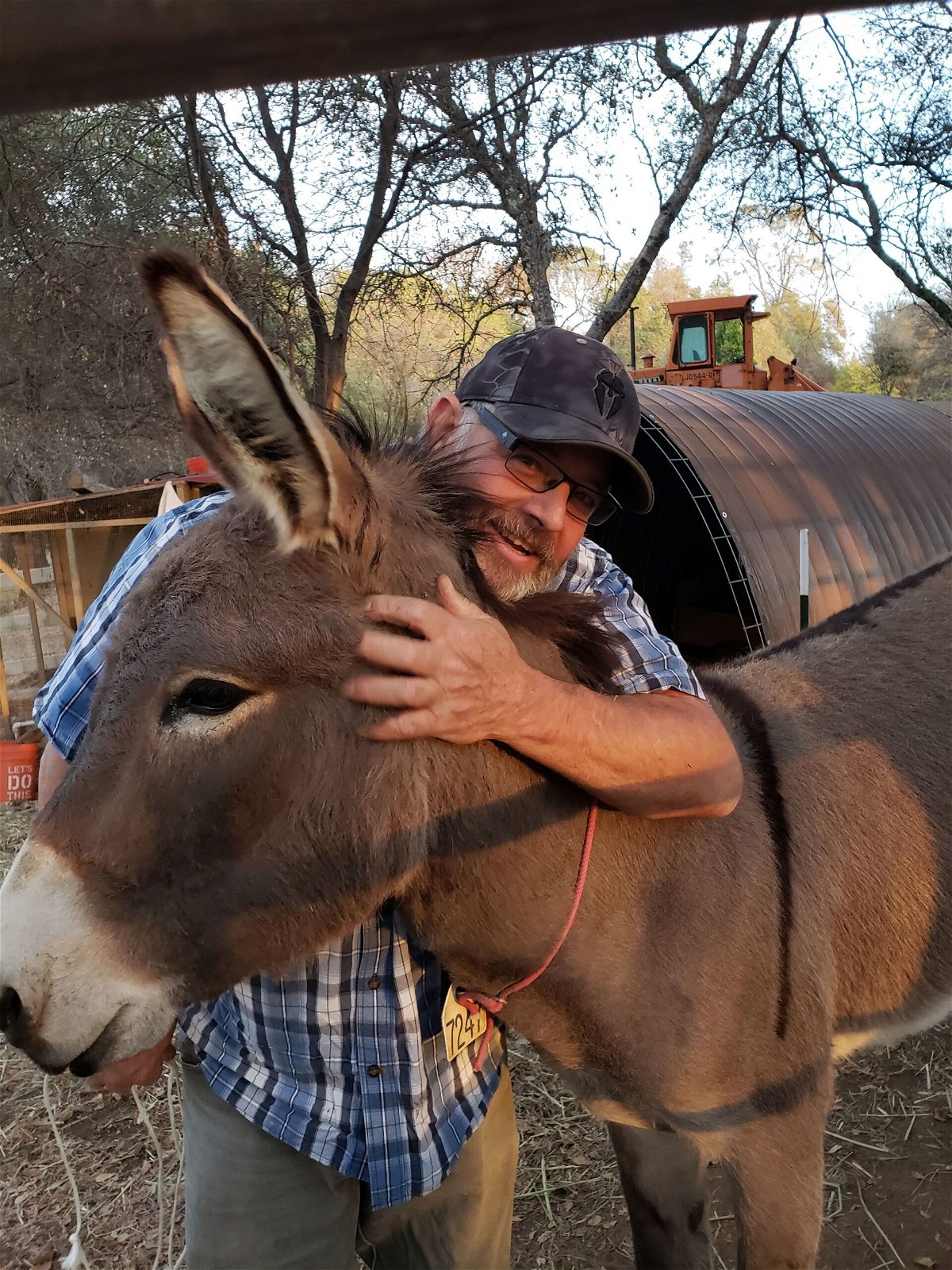 <i>Courtesy Terrie and Dave Drewry via CNN Newsource</i><br/>Dave Drewry's pet donkey