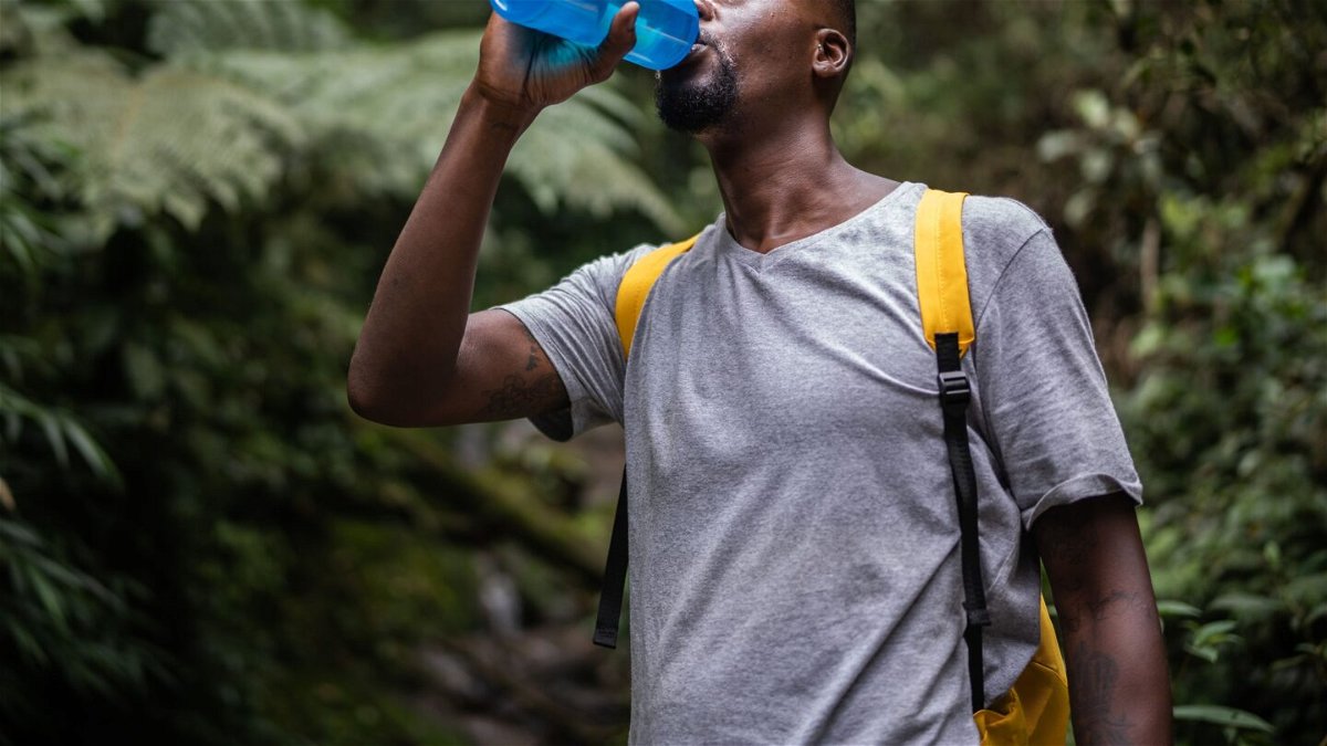 <i>FG Trade/E+/Getty Images via CNN Newsource</i><br/>You should carry plenty of water when hiking no matter the season