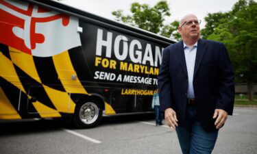 Maryland Republican Larry Hogan seen here on May 14