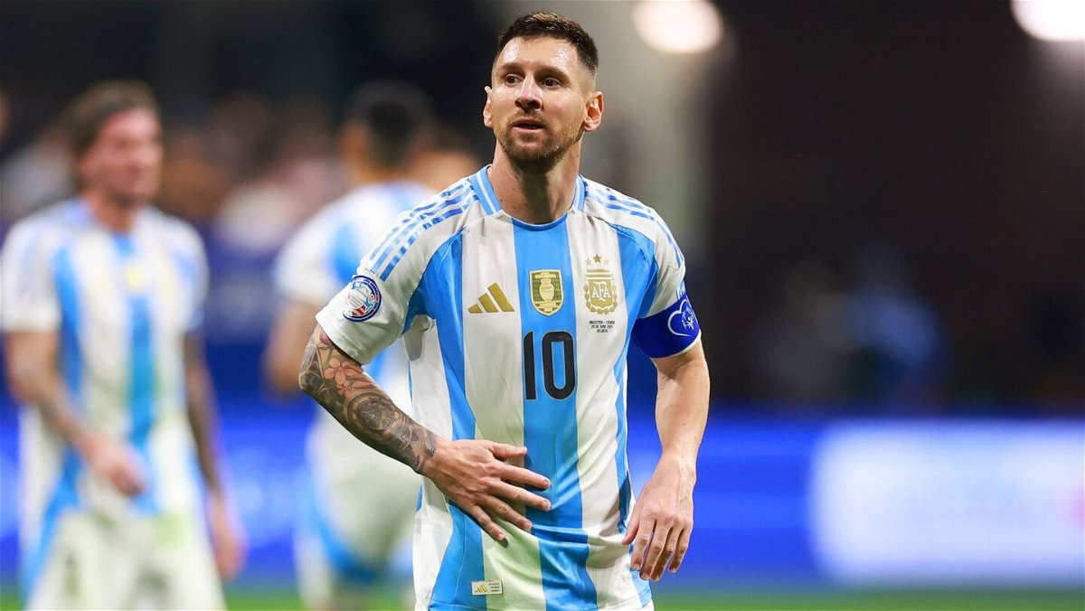 <i>Hector Vivas/Getty Images via CNN Newsource</i><br/>Messi was appearing in a record-breaking 35th Copa América match.