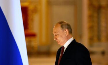 Russian President Vladimir Putin is seen here in Moscow