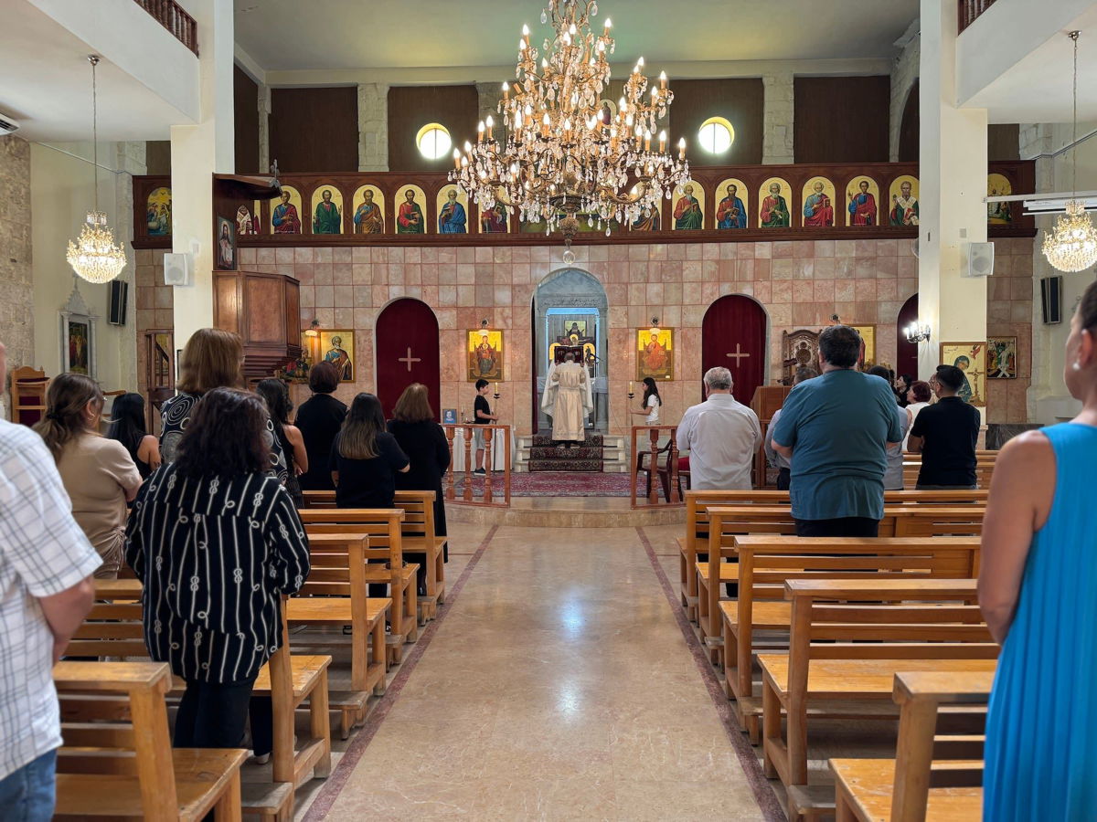 <i>Muhammad Darwish/CNN via CNN Newsource</i><br/>Sunday mass at the Maronite Church in the town of Marjayoun